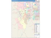 Jefferson <br /> Wall Map <br /> Color Cast Style 2025 Map