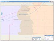 Sedgwick <br /> Wall Map <br /> Color Cast Style 2025 Map
