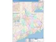 Fairfield <br /> Wall Map <br /> Color Cast Style 2025 Map