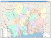 New London <br /> Wall Map <br /> Color Cast Style 2025 Map