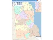 Kent <br /> Wall Map <br /> Color Cast Style 2025 Map