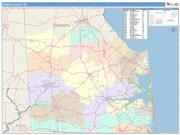 Sussex <br /> Wall Map <br /> Color Cast Style 2025 Map