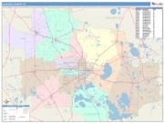 Alachua <br /> Wall Map <br /> Color Cast Style 2025 Map
