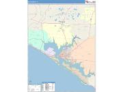 Bay <br /> Wall Map <br /> Color Cast Style 2025 Map