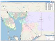 Charlotte <br /> Wall Map <br /> Color Cast Style 2025 Map
