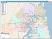 Duval <br /> Wall Map <br /> Color Cast Style 2025 Map