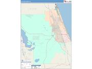 Flagler <br /> Wall Map <br /> Color Cast Style 2025 Map