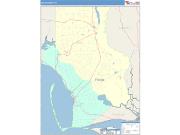 Gulf <br /> Wall Map <br /> Color Cast Style 2025 Map