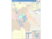 Highlands <br /> Wall Map <br /> Color Cast Style 2025 Map