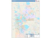 Lake <br /> Wall Map <br /> Color Cast Style 2025 Map