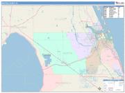 Martin <br /> Wall Map <br /> Color Cast Style 2025 Map