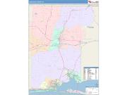 Okaloosa <br /> Wall Map <br /> Color Cast Style 2025 Map