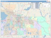 Orange <br /> Wall Map <br /> Color Cast Style 2025 Map