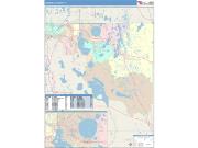 Osceola <br /> Wall Map <br /> Color Cast Style 2025 Map