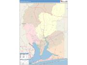 Santa Rosa <br /> Wall Map <br /> Color Cast Style 2025 Map