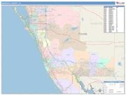 Sarasota <br /> Wall Map <br /> Color Cast Style 2025 Map