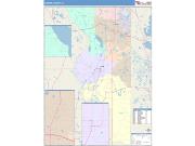 Sumter <br /> Wall Map <br /> Color Cast Style 2025 Map