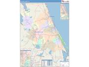Volusia <br /> Wall Map <br /> Color Cast Style 2025 Map