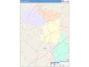 Banks <br /> Wall Map <br /> Color Cast Style 2025 Map
