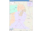 Brooks <br /> Wall Map <br /> Color Cast Style 2025 Map