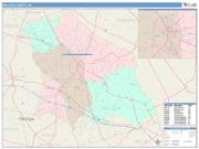 Bulloch <br /> Wall Map <br /> Color Cast Style 2025 Map