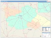 Burke <br /> Wall Map <br /> Color Cast Style 2025 Map