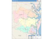 Camden <br /> Wall Map <br /> Color Cast Style 2025 Map