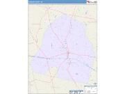 Candler <br /> Wall Map <br /> Color Cast Style 2025 Map