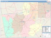Carroll <br /> Wall Map <br /> Color Cast Style 2025 Map
