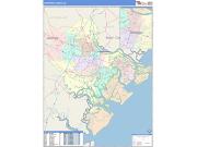 Chatham <br /> Wall Map <br /> Color Cast Style 2025 Map