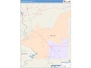Chattahoochee <br /> Wall Map <br /> Color Cast Style 2025 Map