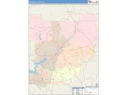 Cherokee <br /> Wall Map <br /> Color Cast Style 2025 Map