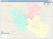 Clarke <br /> Wall Map <br /> Color Cast Style 2025 Map
