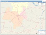 Crawford <br /> Wall Map <br /> Color Cast Style 2024 Map