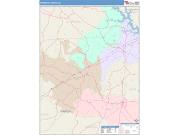 Franklin <br /> Wall Map <br /> Color Cast Style 2025 Map