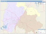 Gilmer <br /> Wall Map <br /> Color Cast Style 2025 Map