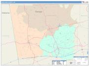 Haralson <br /> Wall Map <br /> Color Cast Style 2025 Map