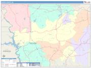 Harris <br /> Wall Map <br /> Color Cast Style 2025 Map