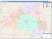Jackson <br /> Wall Map <br /> Color Cast Style 2025 Map