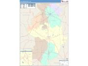 Jefferson <br /> Wall Map <br /> Color Cast Style 2025 Map