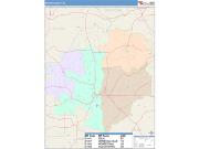 Macon <br /> Wall Map <br /> Color Cast Style 2025 Map