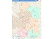Meriwether <br /> Wall Map <br /> Color Cast Style 2025 Map