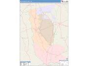 Montgomery <br /> Wall Map <br /> Color Cast Style 2025 Map