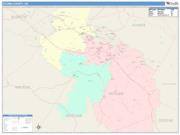 Oconee <br /> Wall Map <br /> Color Cast Style 2025 Map