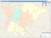 Oglethorpe <br /> Wall Map <br /> Color Cast Style 2024 Map