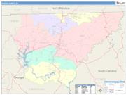 Rabun <br /> Wall Map <br /> Color Cast Style 2025 Map