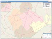 Telfair <br /> Wall Map <br /> Color Cast Style 2025 Map