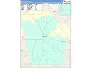 Terrell <br /> Wall Map <br /> Color Cast Style 2025 Map