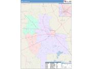 Ware <br /> Wall Map <br /> Color Cast Style 2025 Map