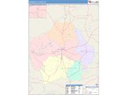 Washington <br /> Wall Map <br /> Color Cast Style 2025 Map